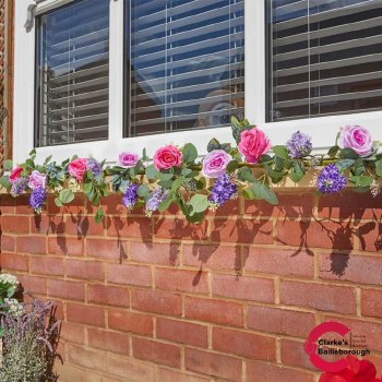 Eden Blooms Artificial Floral Garland for Indoor and Outdoor Decor