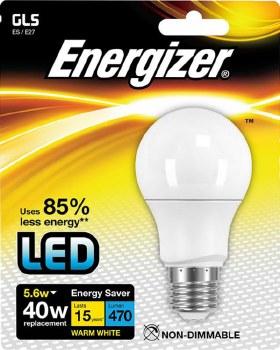 Energizer 5.6W GLS E27 Bulb