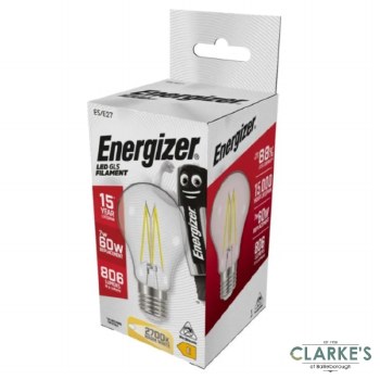 Energizer Filament LED 7W (60W) E27 GLS Warm White Light Bulb