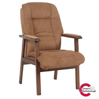 Enid Fireside Chair Brown