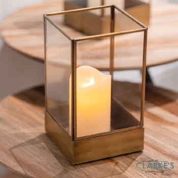 Esha Lantern Antique Brass