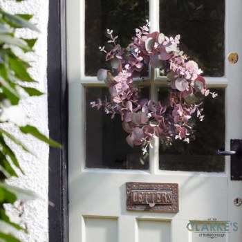 Eucalyptus Whirl Violet - Outdoor Wreath Garden Decoration