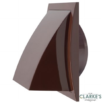 Exterior Hooded Vent Grille Brown