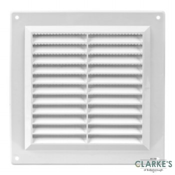 Rectangular Plastic Vent Grille White 150mm