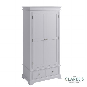 Eva Grey Collection Double Wardrobe