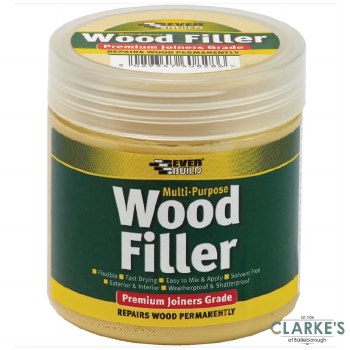 EverBuild Multi-Purpose Wood Filler Medium Stainable 250g