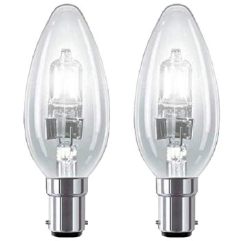 Eveready 42W B15 Halogen Candle Bulbs 2 Pack