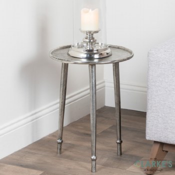 Everly Side Table Silver