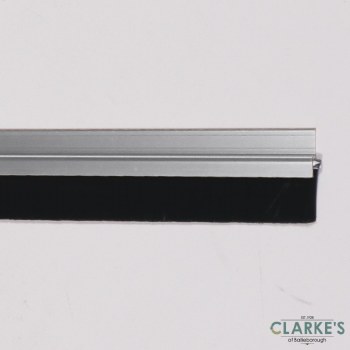 Exitex Aluminium Door Brush Strip Silver