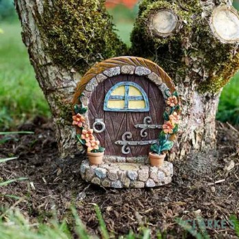 Fairy and Elf Doors | Garden Decor Brown