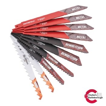 Faithfull 10 Piece Sabre Saw Blade Set