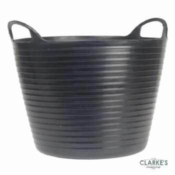 Faithfull Heavy Duty Flex Tub Black 28 Litre
