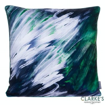 Velvet Fantasy Green Cushion