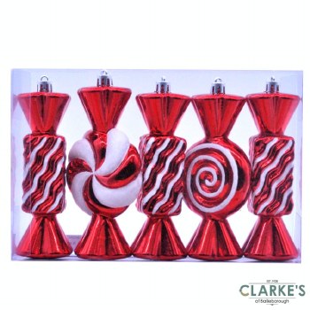 Stripped Candy - Christmas Tree Ornaments | Set of 5