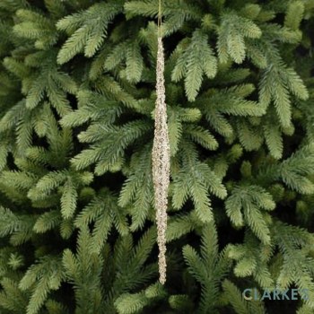 Gold Icicle Glass Cristmas Decoration 30cm