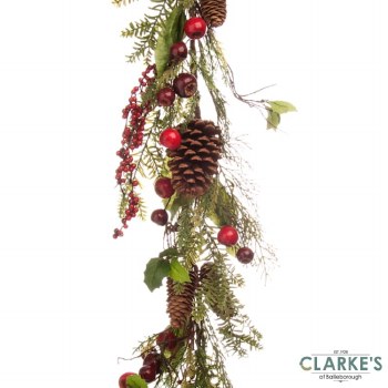 Red Berry Christmas Garland 150cm