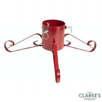 Red Metal Christmas Tree Stand 58cm