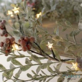 100 LED Star Battery Operated Lights - Warm White 4.9 Meter