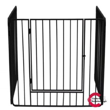 Fireside Stove Guard with Swing Door