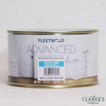 Fleetwood Advanced Quick Dry Eggshell Paint White 500 ml