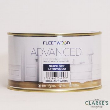 Fleetwood Advanced Quick Dry Satinwood White 500ml