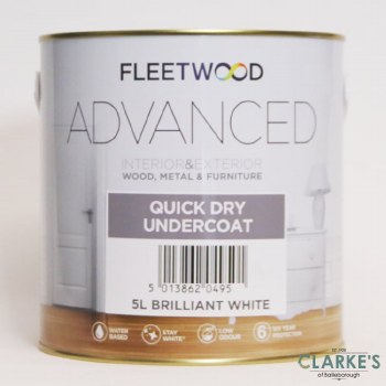 Fleetwood Advanced Quick Dry Undercoat White 5 Litre