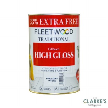 Fleetwood Traditional High Gloss Paint 750ml + 33% free