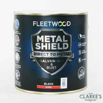Fleetwood Metal Shield Paint 2.5 L Black Gloss