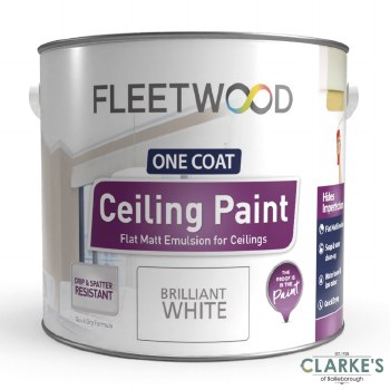 Fleetwood Ceiling Paint Brilliant White 2.5 Litre