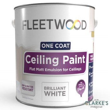 Fleetwood Ceiling Paint Brilliant White 5L