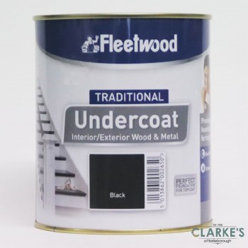 Fleetwood Traditional Undercoat Black 750ml