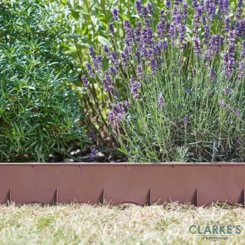 FlexEdge Garden / Lawn Edging 15cm Brown