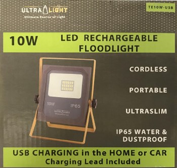 LED 10W Rechargeable Floodlight