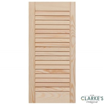Louver Door Pine 60.6 x 29.4 cm