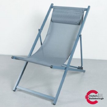 Folding Beach Chair Grey