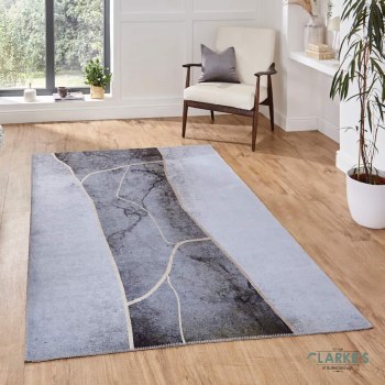 Force K7280 Grey/Gold Rug 150 x 230cm