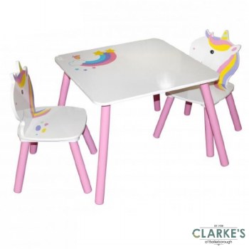 Sweet Unicorn Table & 2 Chairs