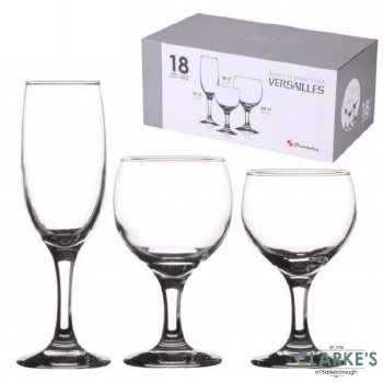 Versailles 18 Piece Glassware Set