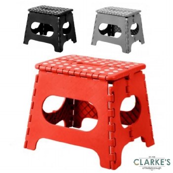 Urban Living - Plastic Folding Stool Red