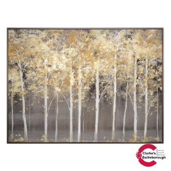 Framed Canvas Gold Rush 150x110cm