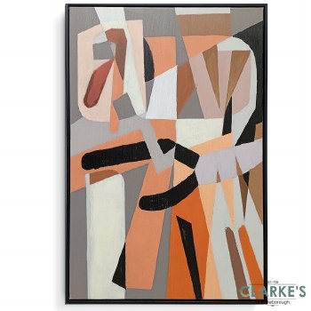 Framed Oil Painting - Funky Multi Fun