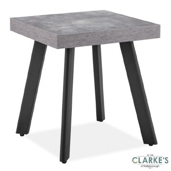 Frederic Lamp Table Grey Concrete Effect