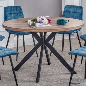 Frederic Round Extending Dining Table Walnut