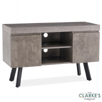 Frederic Small Tv Unit Grey Concrete Effect