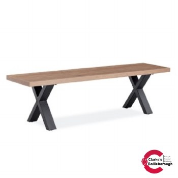 Frederic Walnut Top Dining Bench
