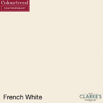 Colourtrend Contemporary Gloss French White Colour 1 Litre