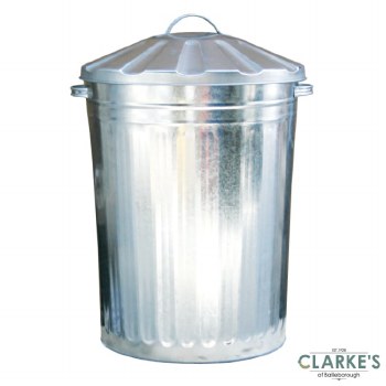 Galvanised Dustbin With Lid