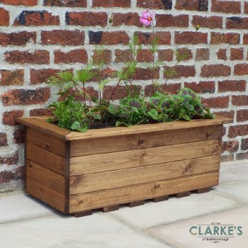 Medium Wooden Trough Garden Planter