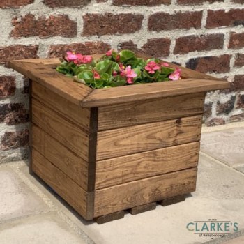 Traditional Wooden Square Garden Planter