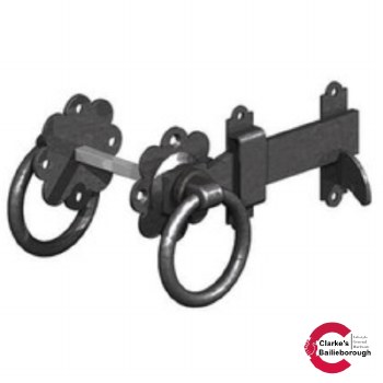 GateMate 6inch Ring Gate Latch - Black 150mm